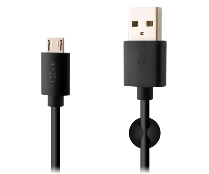Kabel FIXED Kabel USB-A/micro-USB 1m czarny FIXD-UM-BK